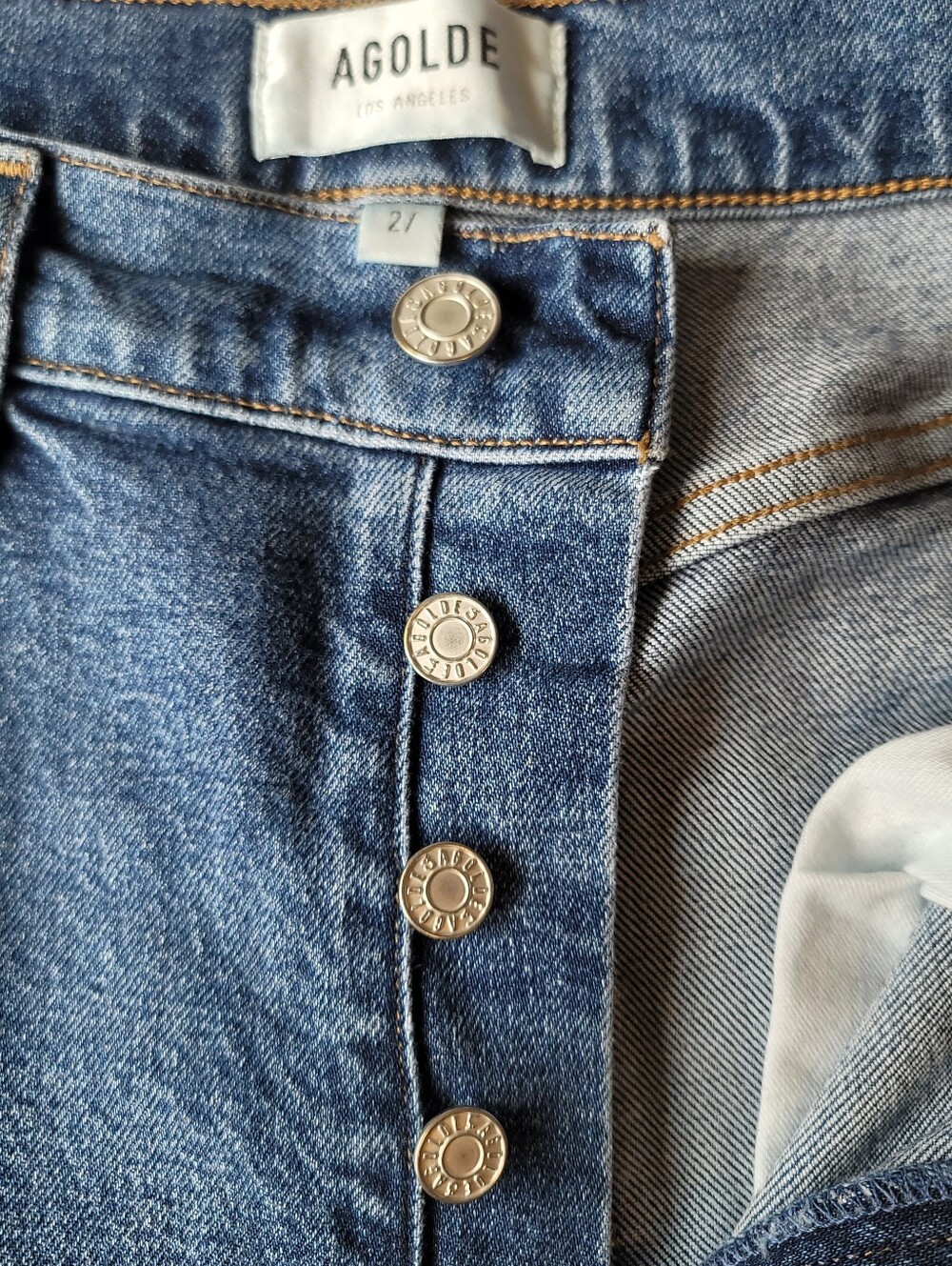 Agolde Riley Straight Leg Jeans - Picture 3 of 5